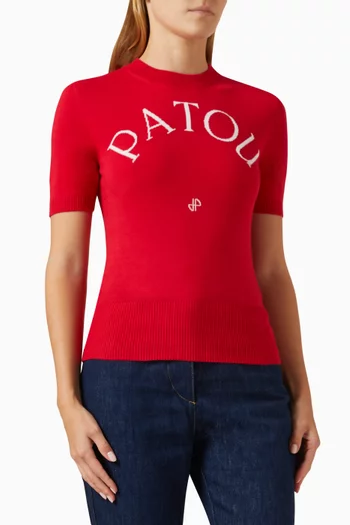 Patou Top in Knitted Organic Cotton-blend