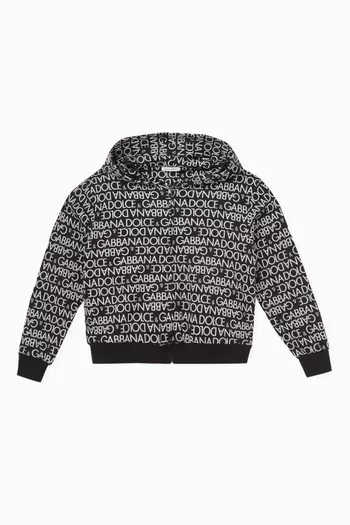 Logo-print Hoodie in Cotton