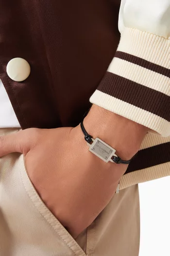 سوار بحلية شعار الماركة حبل ومعدن