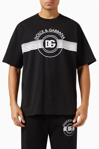 DG Logo-print T-shirt in Cotton-interlock