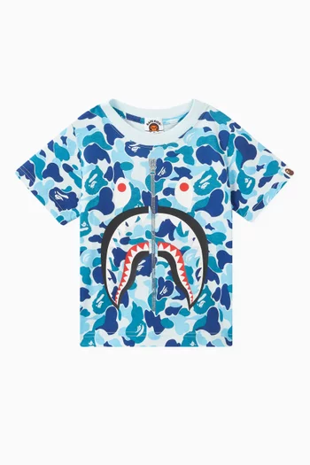 Camo Shark-print T-shirt in Cotton-jersey