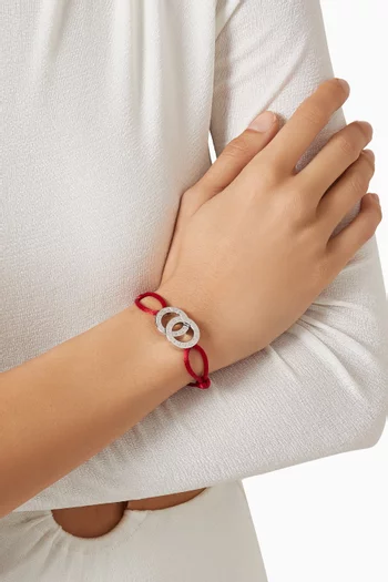 سوار بولغاري بولغاري بتصميم حبل فضة إسترلينية