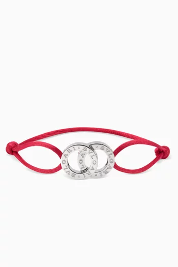 سوار بولغاري بولغاري بتصميم حبل فضة إسترلينية