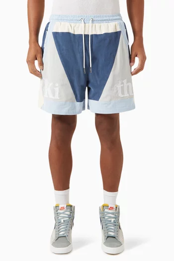 Curtis Panelled Shorts in Cotton