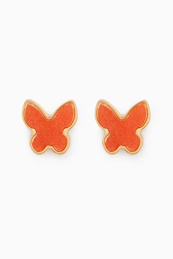 Ara Butterfly Earrings in 18kt Yellow Gold