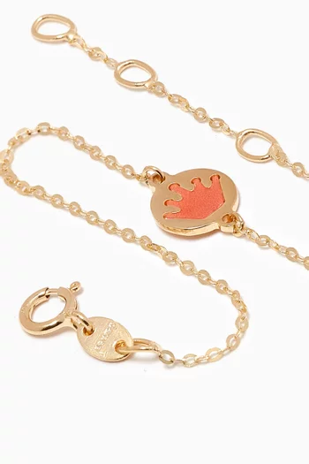 Ara Crown Bracelet in 18k Yellow Gold