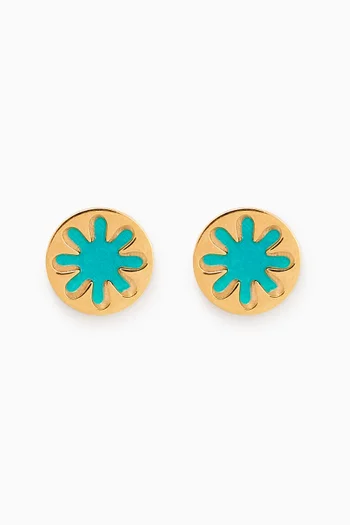 Ara Flower Earrings in 18kt Yellow Gold