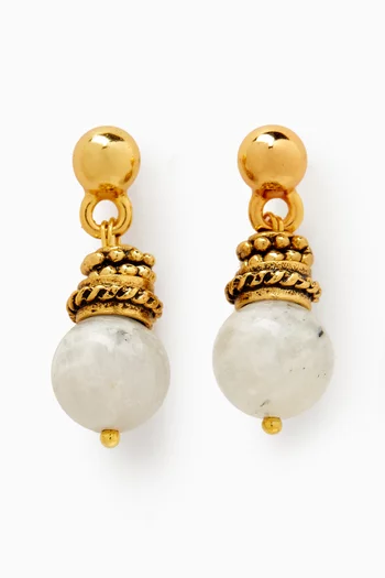 Zetian Earrings in Gold-plated Brass