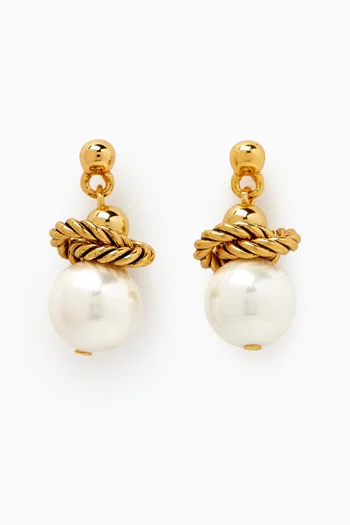 Audrey Earrings in Gold-plated Brass