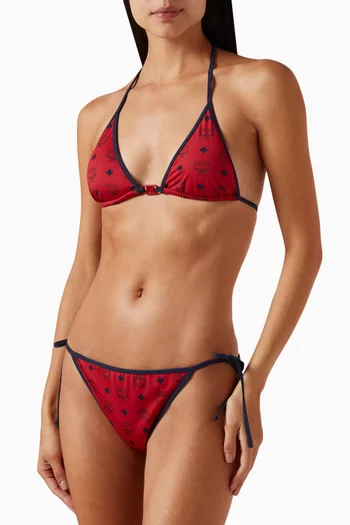 All-over Logo Print Bikini