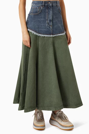 Maxi Skirt in Denim