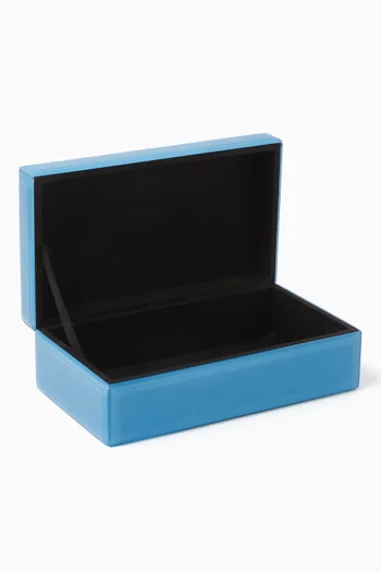 Jewelry Box with Metal Key Accent