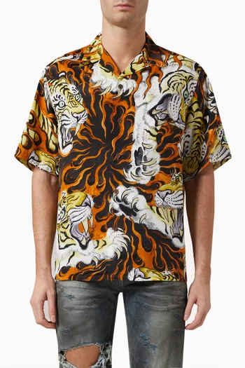 قميص هاواي رايون واكو ماريا × تيم ليهي