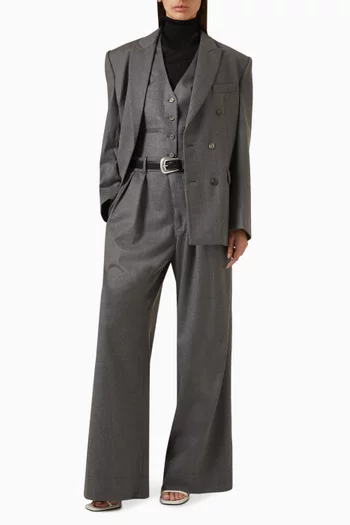 Single-breasted Waistcoat in Wool