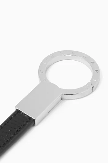 سلسلة مفاتيح بشعار الماركة جلد حرباء