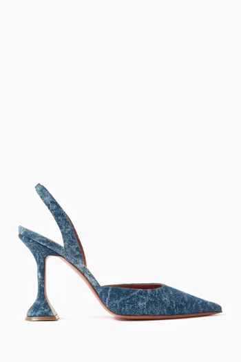 Holli 95 Slingback Pumps in Denim