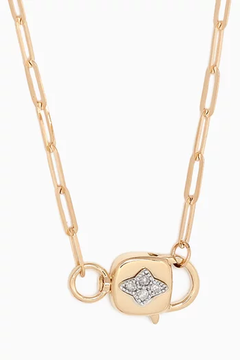 Louise Polki Diamond Short Necklace in 9kt Gold