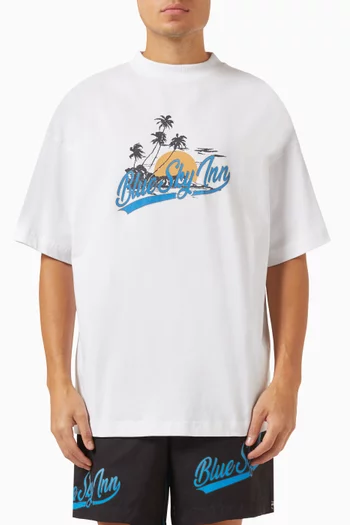 Island Logo T-shirt in Cotton-jersey