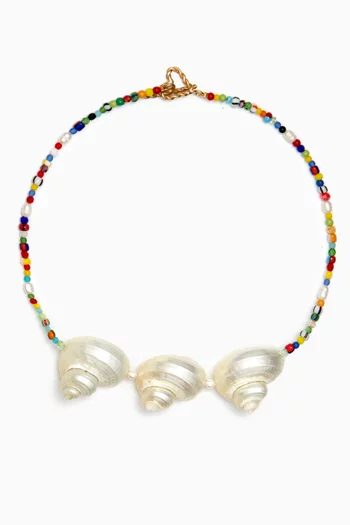 Sirena Beaded Collar Necklace