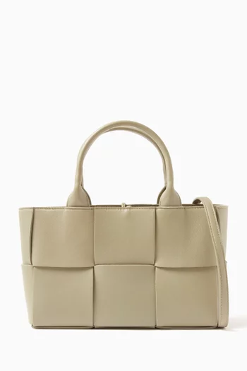 Mini Arco 29 Tote Bag in Intrecciato Leather