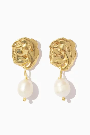 Wake Earrings in 18kt Gold-plated Silver