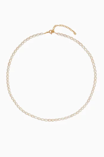 Pearl Parade Necklace in 18kt Gold-plated Silver