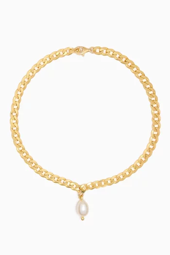 Perla Anklet in 18kt Gold-plated Silver