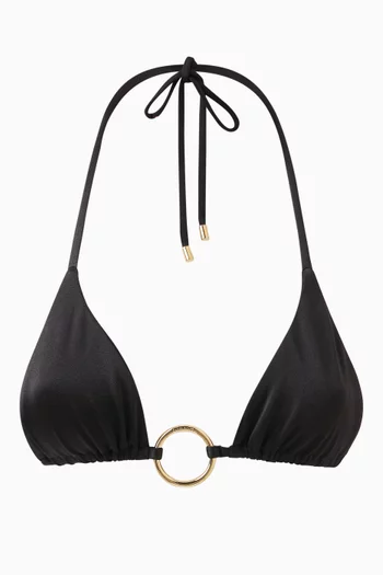 قطعة بيكيني علوية آيل مزينة بحلقة