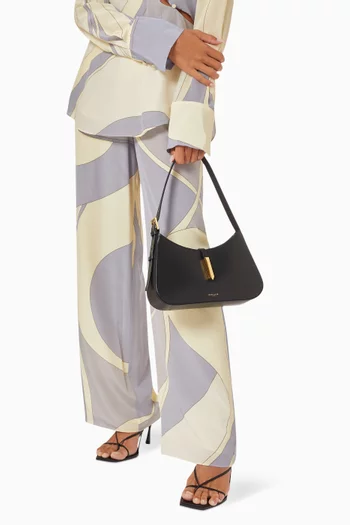 Small Tokyo Hobo Shoulder Bag in Smooth Leather