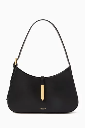 Small Tokyo Hobo Shoulder Bag in Smooth Leather