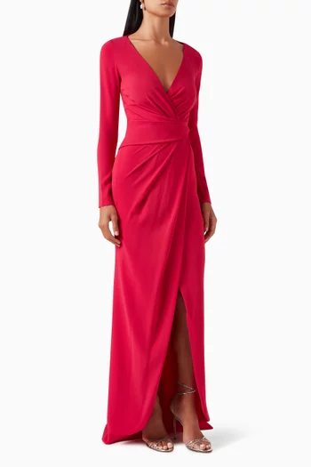 Wrap Gown in Crepe