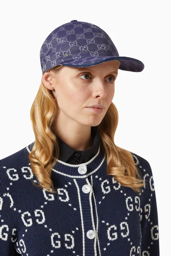 GG Baseball Hat in Cotton Canvas