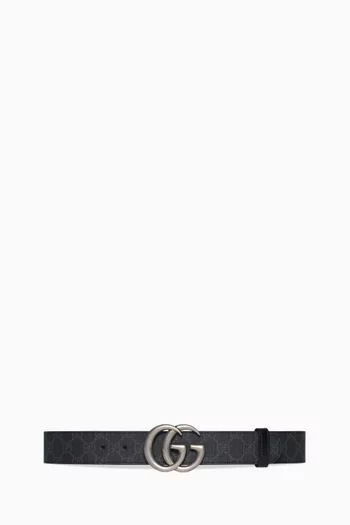 Matte black gucci belt discount