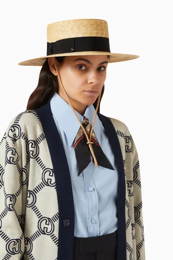 Boater Hat in Straw