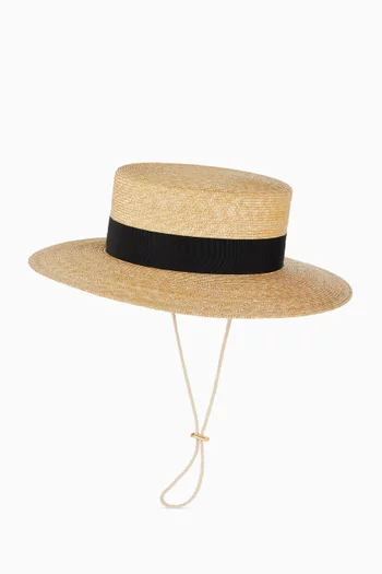 Boater Hat in Straw