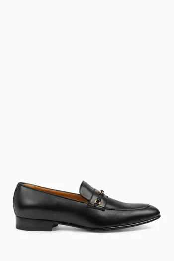 Interlocking G Loafers in Leather