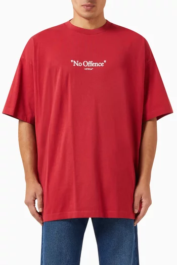 No Offence Oversized T-shirt in Cotton
