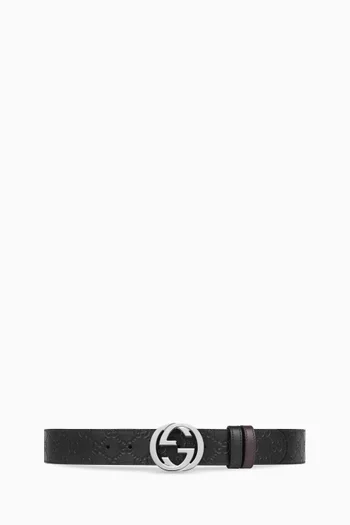 Reversible gucci signature belt new arrivals