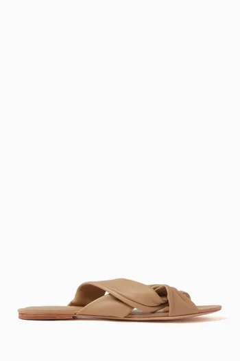 Loop Criss-Cross Sandals in Sheep Leather