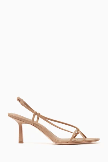 Entwined 70 Strappy Sandals in Nappa Leather