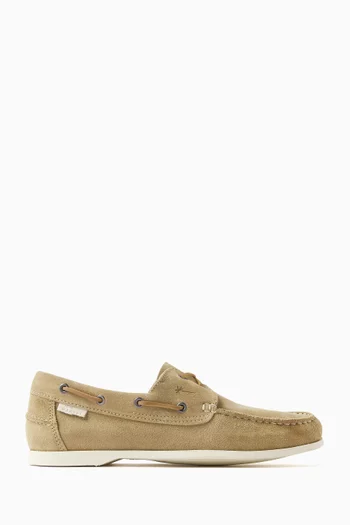 Hamptons Boat Loafers in Suede
