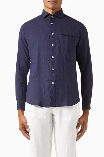 Long-sleeved Shirt in Linen