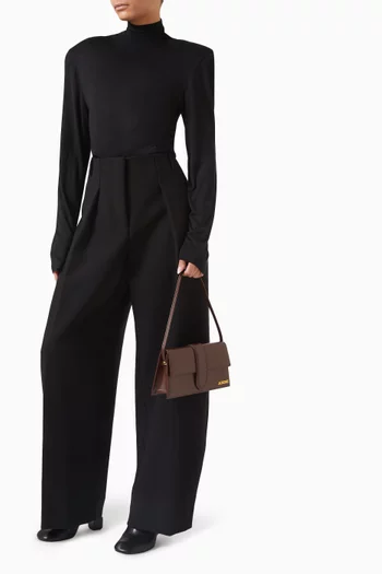 Medium Le Bambino Long Shoulder Bag in Patent Leather