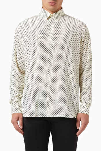 Yves Collar Shirt in Silk