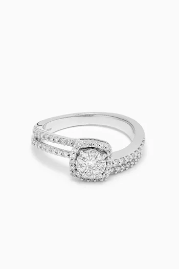 OneSixEight Siempre Diamond Ring in 18kt White Gold
