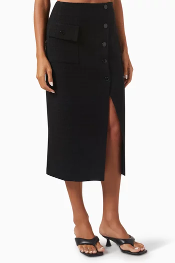 Midi Skirt in Tweed