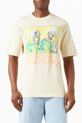 Curious About Nature Graphic T-shirt in Cotton-jersey
