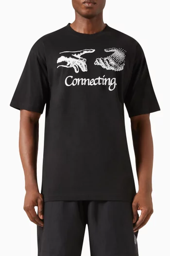 Connecting T-shirt in Cotton-jersey