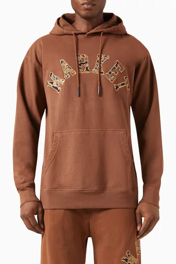 Rug Dealer Arc Embroidered Sweatshirt in Cotton-fleece