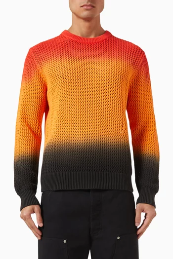 Pigment Dyed Sweater in Cotton Knit